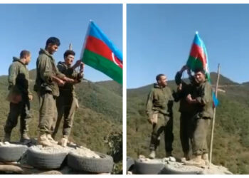 Daha bir strateji yüksəklikdə Azərbaycan bayrağı -VİDEO