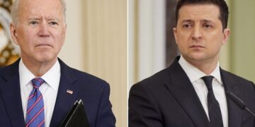 Zelenski Baydenlə Ukraynanın hava hücumundan müdafiəsini müzakirə edib