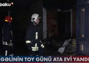 Bakıda bədbəxt hadisə: Gəlinin toy günü ata evi yandı – YENİLƏNİB + FOTO/VİDEO