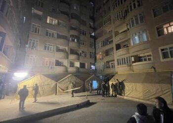 Partlayış baş verən ərazidə çadırlar quruldu – Foto