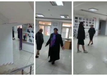 HADİSƏBakıda direktor müəllimləri məktəbə buraxmadı – VİDEO