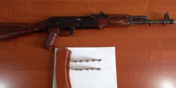Ağcabədi sakinindən “Kalaşnikov” avtomatı götürülüb – FOTO/VİDEO