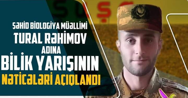 Şəhid biologiya müəllimi Tural Rəhimovun xatirəsinə həsr olunmuş bilik yarışmasının qalibləri bəlli oldu-Foto