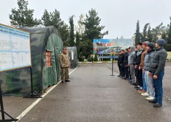 Hərbi vəzifəlilərin təlim toplanışı keçirilir – Fotolar