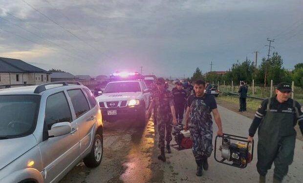 FHN Zəyəm qəsəbəsində bəzi ərazilərin subasmaya məruz qaldığını açıqlayıb – FOTO/VİDEO