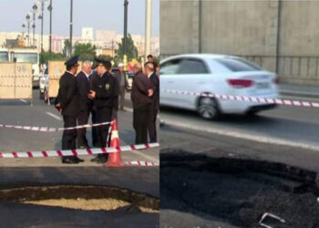 Bakıda çökən yolda bərpa işləri nə zaman həyata keçiriləcək? – YENİLƏNİB + VİDEO