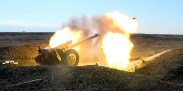 Mövqelərimiz D-30 topları ilə atəşə tutulur