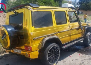 Lüks “Gelandewagen” Gəncədə qəzaya düşdü – Foto