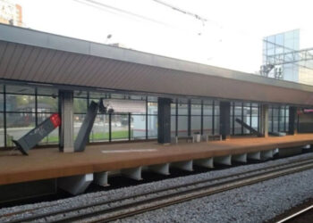 Moskvada qatar vağzalın platformasını dağıdıb – VİDEO