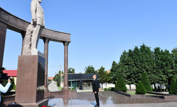 Prezident İlham Əliyev Şəmkir rayonuna səfər edib – FOTO