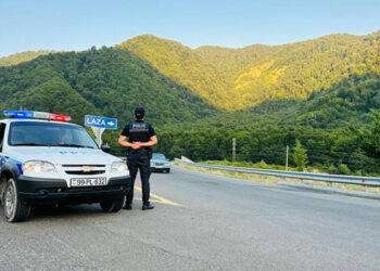 Polis istirahət zonalarında fasiləsiz xidmət aparır – Fotolar