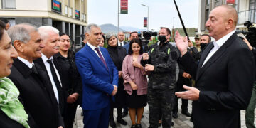 Prezidentlə Füzuli sakini arasında maraqlı dialoq – Video