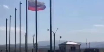 Ermənistan bayrağı Xocalı aeroportundan götürüldü – VİDEO