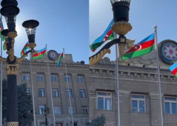 Xankəndidən möhtəşəm görüntülər: Şəhərin mərkəzində… (VİDEO)