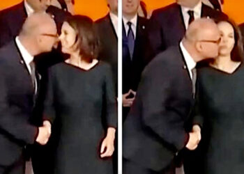 Alman naziri öpməyə çalışan XİN şefi üzr istədi (VİDEO)