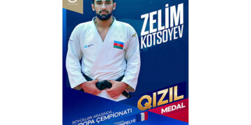 Daha bir cüdoçumuz Avropa çempionu oldu