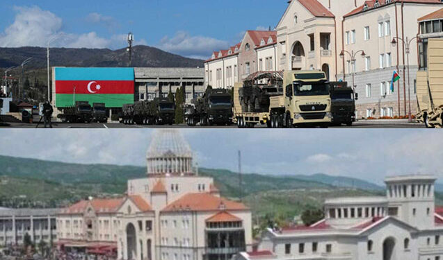 Xankəndidə 2 parad, tək gerçək! – Fotolar