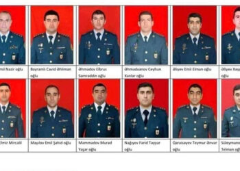 Qaraheybətdə helikopter qəzas