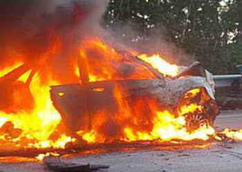 Gəncədə 3 avtomobil yandı