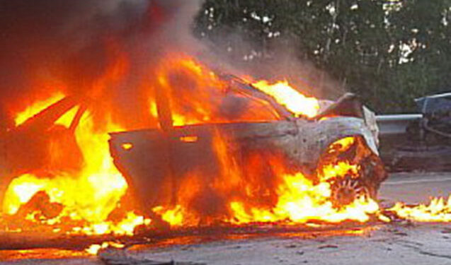 Gəncədə 3 avtomobil yandı