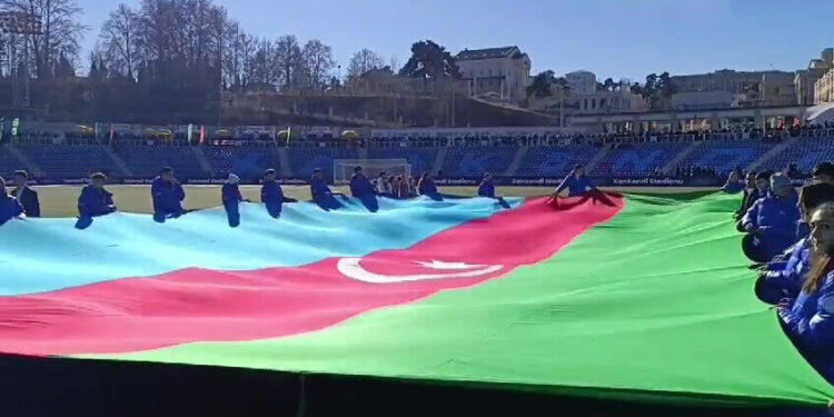 Bayrağımız Xankəndi stadionunda – YENİLƏNİR – VİDEO – FOTO