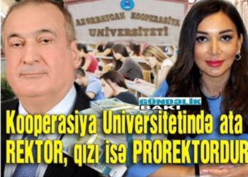 Azərbaycan Kooperasiya Universitetində rektor “bazarkom” rolunda
