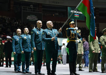 Bakıda hərbçilər arasında güləş üzrə dünya çempionatının bağlanış mərasimi keçirildi – Fotolar