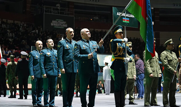 Bakıda hərbçilər arasında güləş üzrə dünya çempionatının bağlanış mərasimi keçirildi – Fotolar