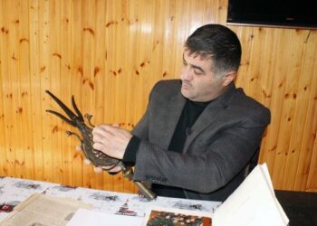 Şah İsmayılın döyüş bayrağının başlığı Astaranın kəndində qorunur – FOTO