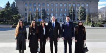 Prezidentlə ailəsinin Xankəndidən – Fotoları