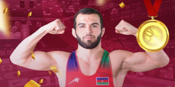 Güləşçimiz Avropa çempionatında qızıl medal qazandı