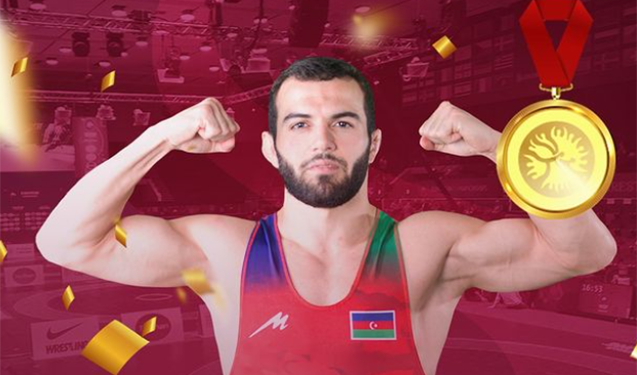 Güləşçimiz Avropa çempionatında qızıl medal qazandı