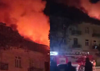 Gəncədə yaşayış binasında yanğın söndürülüb, xəsarət alan var – YENİLƏNİB + VİDEO