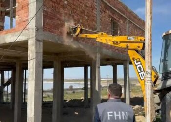 HADİSƏAbşeronda qanunsuz tikililər söküldü – VİDEO