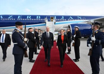 Prezident İlham Əliyev Almaniyaya işgüzar səfərə gəlib