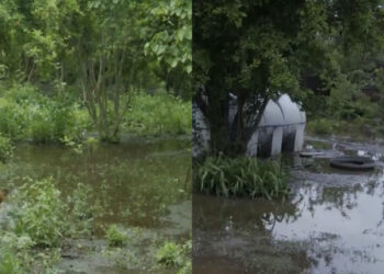 Yağış sakinləri evləri ilə birlikdə su altında qoydu – VİDEO