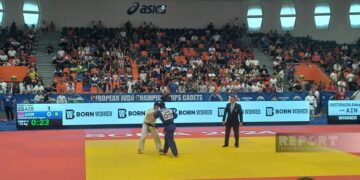 Avropa çempionatı: Azərbaycan cüdoçusu erməni rəqibini məğlub edib