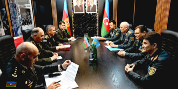 Zakir Həsənov həmkarları ilə görüşdü – Fotolar