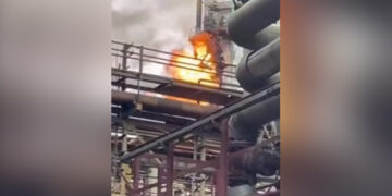 Neft Emalı Zavodunda yanğın başlayıb – Yenilənir – Video