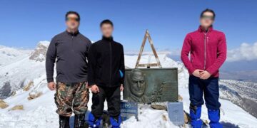 Dövlət Təhlükəsizliyi Xidmətinin əməkdaşları “Heydər zirvəsi”nə yürüş təşkil edib