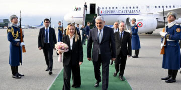 Corcia Meloni Azərbaycana rəsmi səfərə gəldi