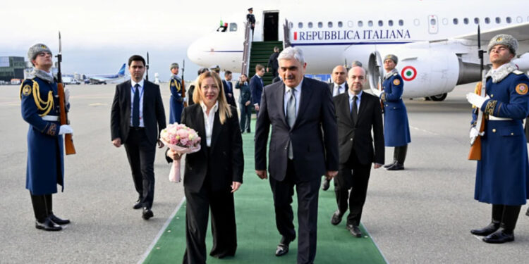 Corcia Meloni Azərbaycana rəsmi səfərə gəldi