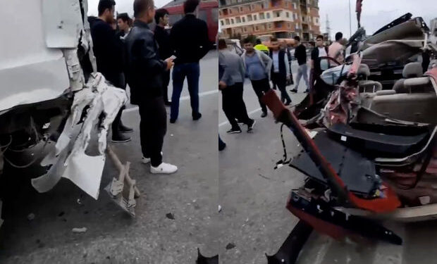 Bakı-Sumqayıt yolunda ağır avtomobil qəzası – FOTO/VİDEO
