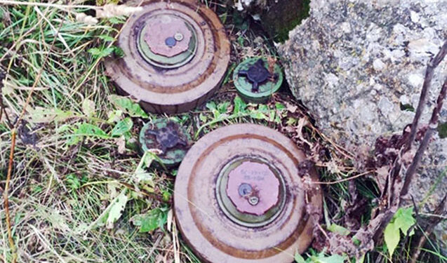 Ermənilərin basdırdığı minalar aşkar edilir – Video