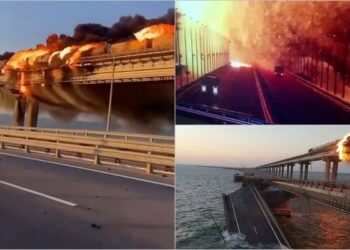 Rusiya FHN Krım körpüsündə partlayışla bağlı məlumat yaydı – YENİLƏNİB + FOTO/VİDEO