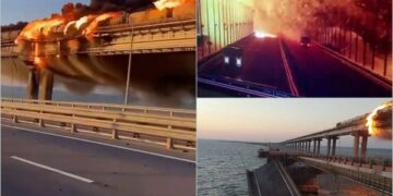 Rusiya FHN Krım körpüsündə partlayışla bağlı məlumat yaydı – YENİLƏNİB + FOTO/VİDEO