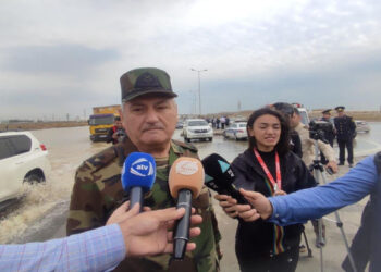 Baş nazirin müavini və general-mayor magistral su xəttində baş vermiş qəza yerinə gediblər