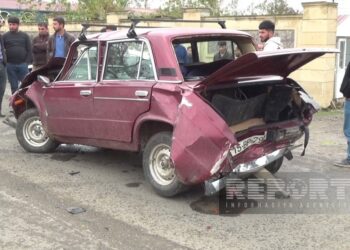 Cəlilabadda üç minik avtomobili toqquşub