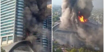 İslamabadın ən böyük ticarət mərkəzində yanğın baş verib – VİDEO