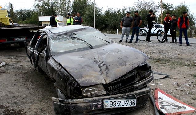 İmişlidə ağır qəza, yaralılar var